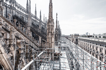 architecture style, sculpture, cultural heritage of Milan Cathedral