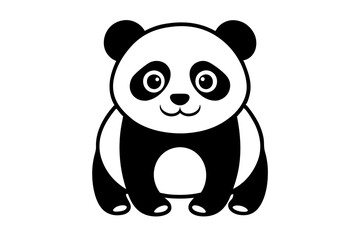Creative Cute Animal line art vector design with a white background 