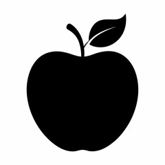 apple on black