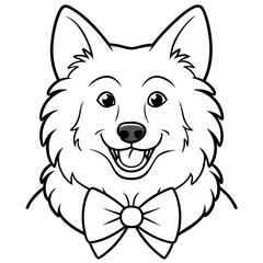 Naklejka premium illustration of a dog