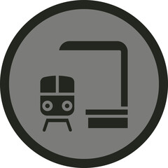 Train Station Icon Design