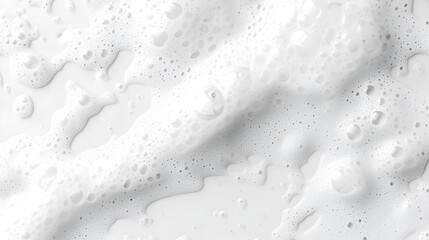 Obraz premium Close-up of soap bubbles and foam texture, representing cleanliness, hygiene, freshness, and purity, perfect for cleaning product backgrounds and personal care visuals