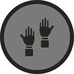 Obraz premium Hand up Icon Design
