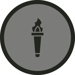 Flame Torch Icon Design