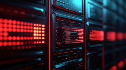 Obraz premium Futuristic 3D Abstract Technology Background