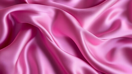Obraz premium Soft Pink Satin Fabric with Delicate Folds and Texture