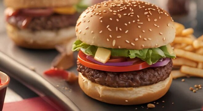 delicious and delicious burgers