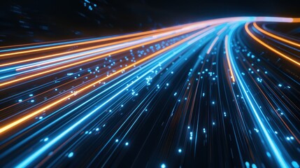 Abstract Light Trails in the Digital Realm