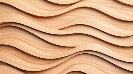 Obraz premium Modern 3D Wooden Texture with Wavy Design