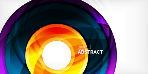 Fototapeta premium Circles, round elements, ring shapes premium background. Vector Illustration For Wallpaper, Banner, Background, Card, Book Illustration, landing page