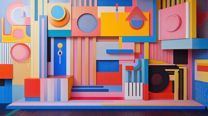Obraz premium colorful toys in the room