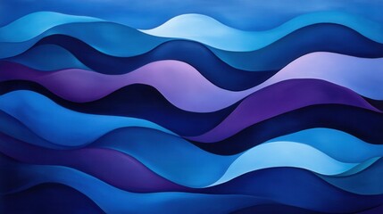 Fototapeta premium Abstract Fluid Shapes in Blue Tones