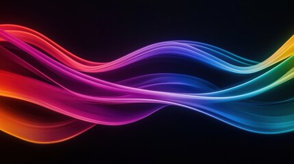 Colorful Light Trails in Motion