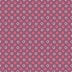 Hand-drawn colorful circle floral vector pattern.