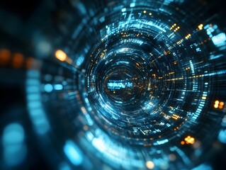 Naklejka premium Cybersecurity Battlefield in the Digital Labyrinth A Clash of and Human Expertise