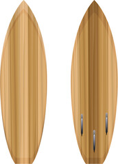 Wood surf isolated