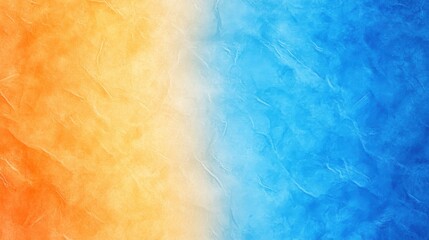 Fototapeta premium Abstract gradient background blending orange and blue colors in a soft textured design.