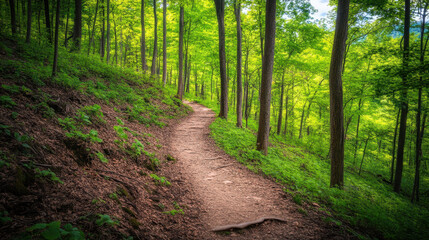 Fototapeta premium Stunning Landscape with Scenic Views and Vibrant Colors