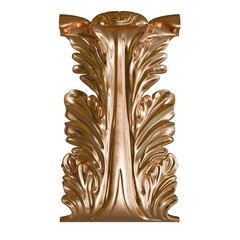 Antique Ornamental Border – Baroque Gold Carving for Design