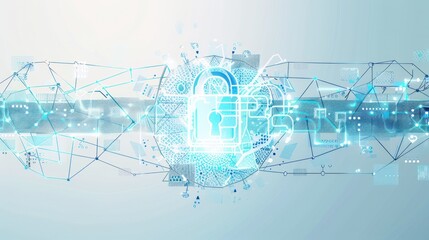 Obraz premium Cyber Security, Digital Protection, Data Encryption, and Digital Safety