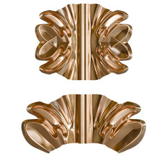 Luxury Rococo Trim – Ornate Gold Scrollwork for Interiors