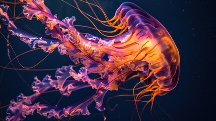 Fototapeta premium Vibrant Jellyfish