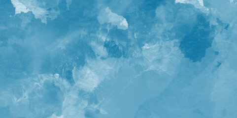 Abstract blue smoke on white  background, Beautiful abstract colorful multicolor texture,  sky blue watercolor, Hand painted blue paper, soft and splashed blue watercolor background, 	
