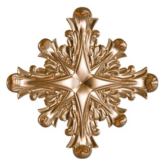 Luxury Baroque Gold Detail – 3D Rococo Ornament