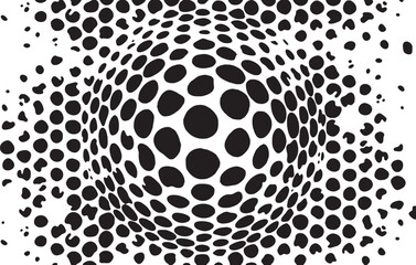 Dotted, dots,Grange Black and white wallpaper . Digital image with a psychedelic stripes. Abstract psychedelic stripes for digital wallpaper design Urban Vector Texture Template