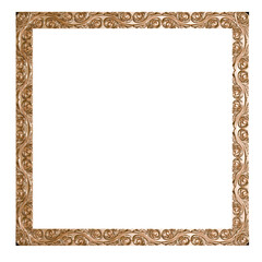 Luxurious Baroque Gold Ornament - High-Resolution 3D Render for Decorative Frames and Classic Interior Design