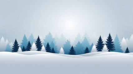 Fototapeta premium Winter background. Winter holidays idea. Minimal Christmas and New Year celebration concept. With copy space. 