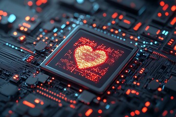 AI algorithm managing donations, donor data protected by privacy icons, 3D illustration
