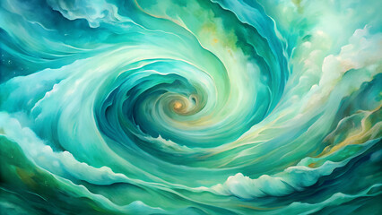 Watercolor swirl background in soft pastel shades for artistic and decorative purposes