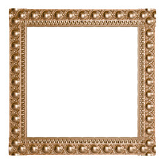 3D Render of Baroque Gold Frame - Ornate Decorative Element for Luxury Interiors and Classic Decor