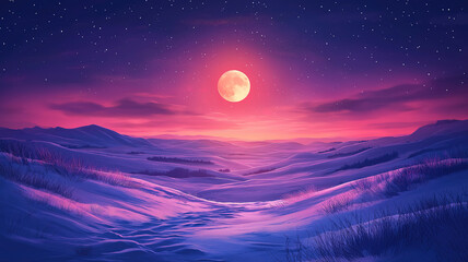 Fototapeta premium Creative vector design showcasing the longest night in December twenty first perfect for greeting cards