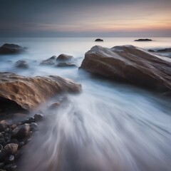 Fototapeta premium Eternal Flow: The Calm of the Sea