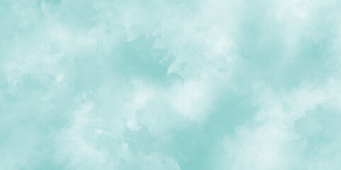 abstract Beautiful watercolor background, Ink splash aqua paper backgrounds turquoise texture.	Hand drawn light green spring illustration for design.