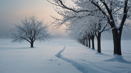 Obraz premium Winter background. Winter holidays idea. Minimal Christmas and New Year celebration concept. With copy space.