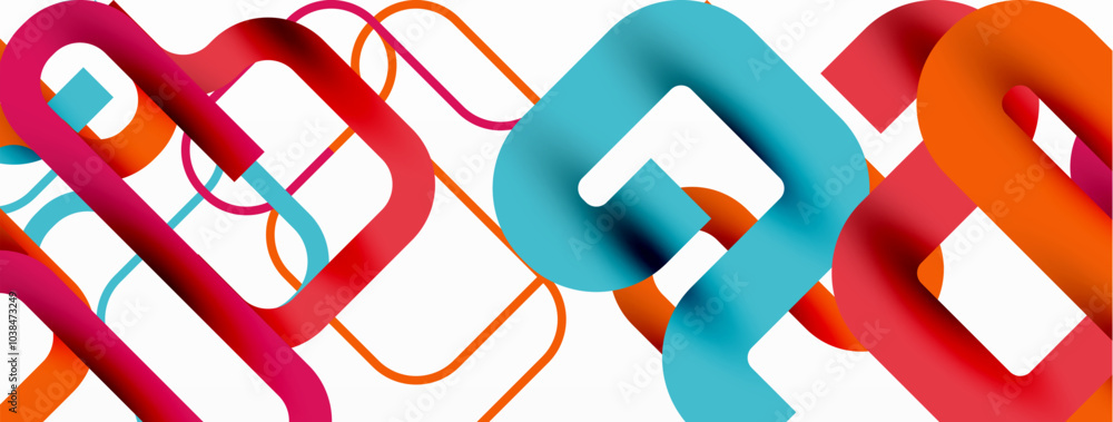 Poster wave lines minimal abstract background