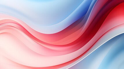 Obraz premium Abstract Swirling Colors: liquid wave, flowing lines in vibrant shades of red, blue, and white