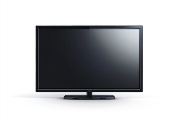 Fototapeta premium On a white background, isolated, a realistic LCD TV display. Generative Ai