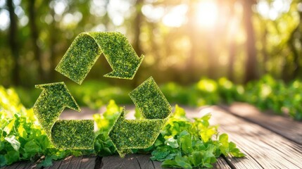 Recycling Symbol Representing Environmental Sustainability