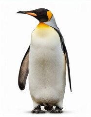 Fototapeta premium コウテイペンギンのポートレート（Emperor Penguin portrait on white background） 