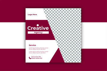 
 Suitable for social media post and web internet ads.
 Vector illustration with photo college 
