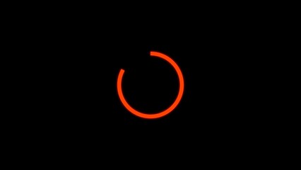 Preloader. Animation of the progress loading panel, alpha channel enabled. . 4k video.. 