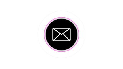 Email Envelope Icon with Notification Badge for Digital Communication , envelope ,vector email icon.