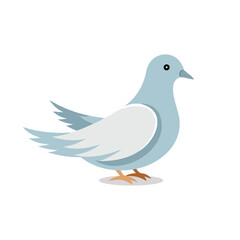  Dove animal isolated flat vector illustration on white background