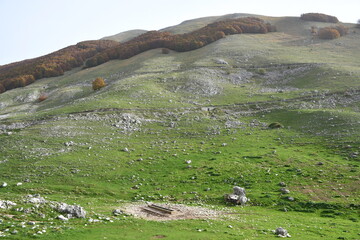 Jesienne kadry z pięknego Abruzzo, Italia.