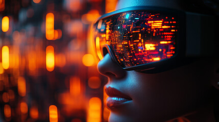 Professional Information Technology Manager Background with IT Development Concept