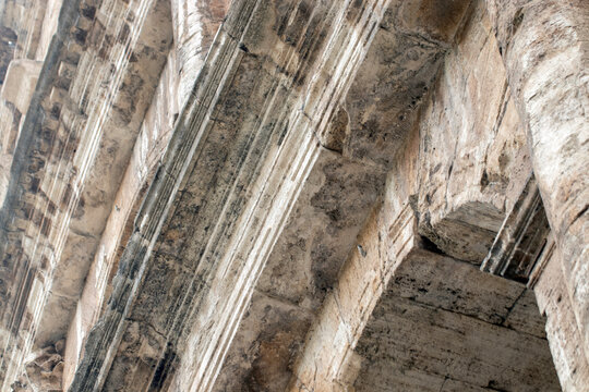 Roma Collesium, Historical Building Detail, Close Up, Macro
